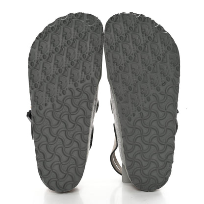Christian Dior X BIRKENSTOCK Felted Wool Nubuck Calfskin Tokio Mule 41 Grey 6 of 7
