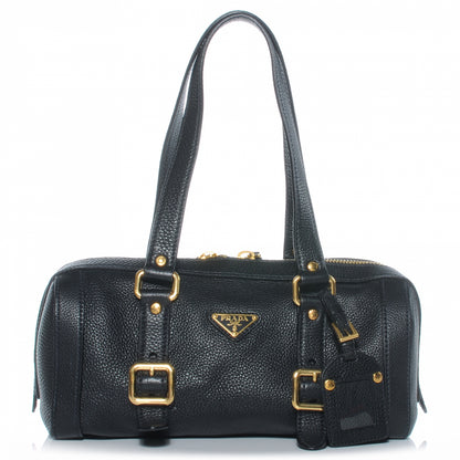 Prada Vitello Daino Buckle Bag Nero Black 1 of 8