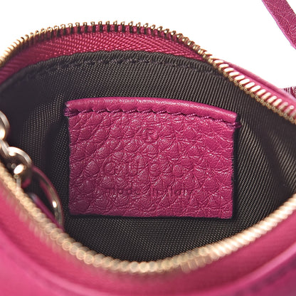 Gucci Pebbled Calfskin Soho Key Case Bright Bougainvillea 6 of 7