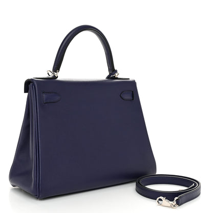 Hermes Evercolor Verso Kelly Retourne 28 Bleu Encre Bleu Zellige 3 of 13