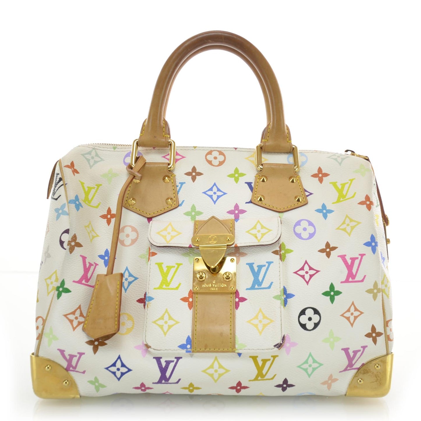 Monogram Multicolor Speedy 30 White
