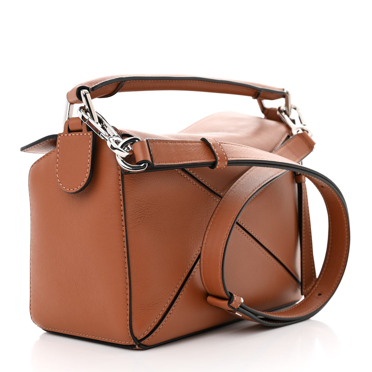 Calfskin Small Puzzle Bag Tan