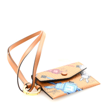 MCM Visetos Rabot Aren Lanyard ID Wallet Cognac 4 of 7