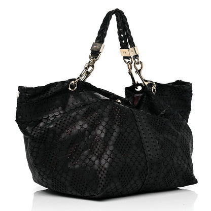 Jimmy Choo Calfskin Laser Cut Black 3 of 15