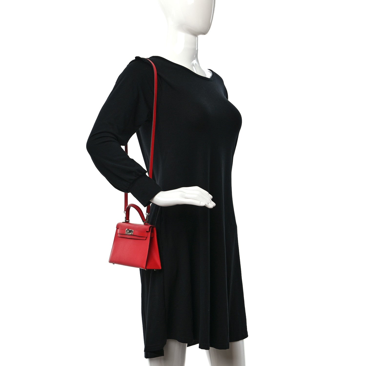 Hermes Epsom Mini Kelly Sellier 20 Rouge Tomate 2 of 10