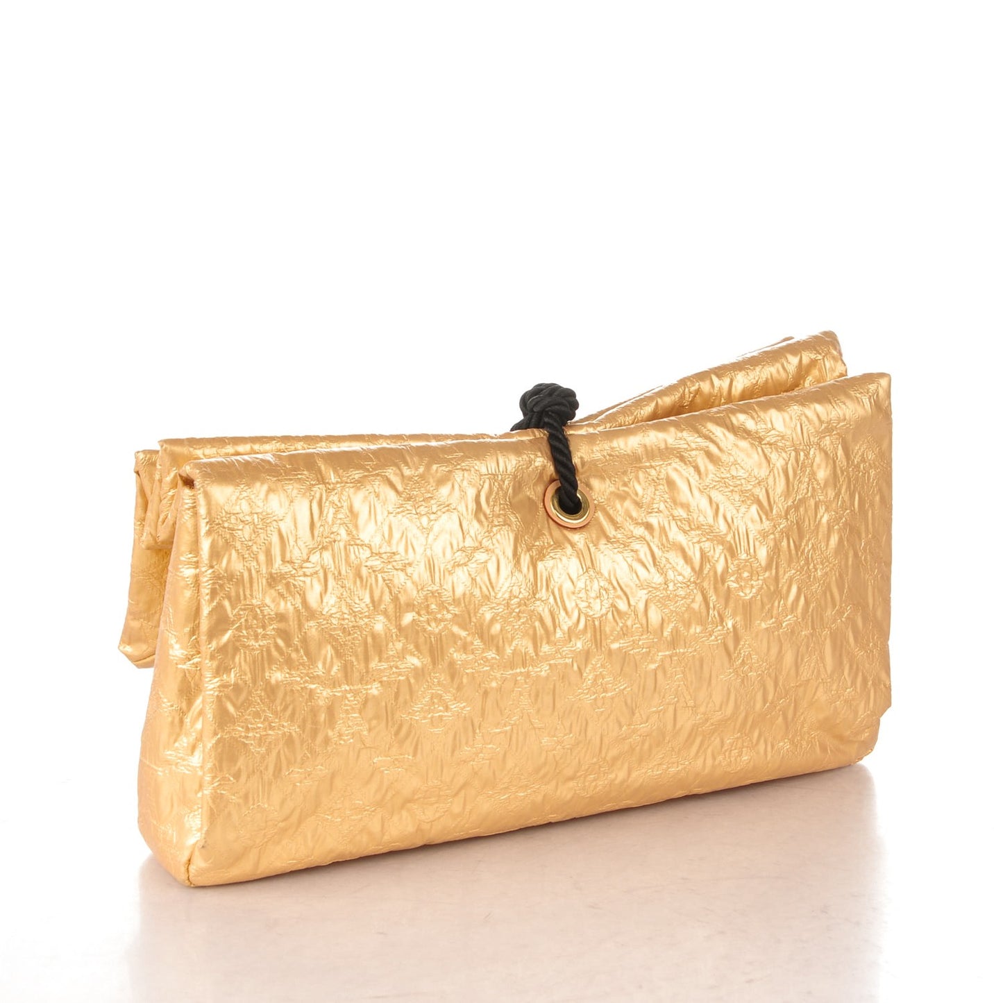 Jacquard Quilted Monogram Limelight African Queen Clutch Masai