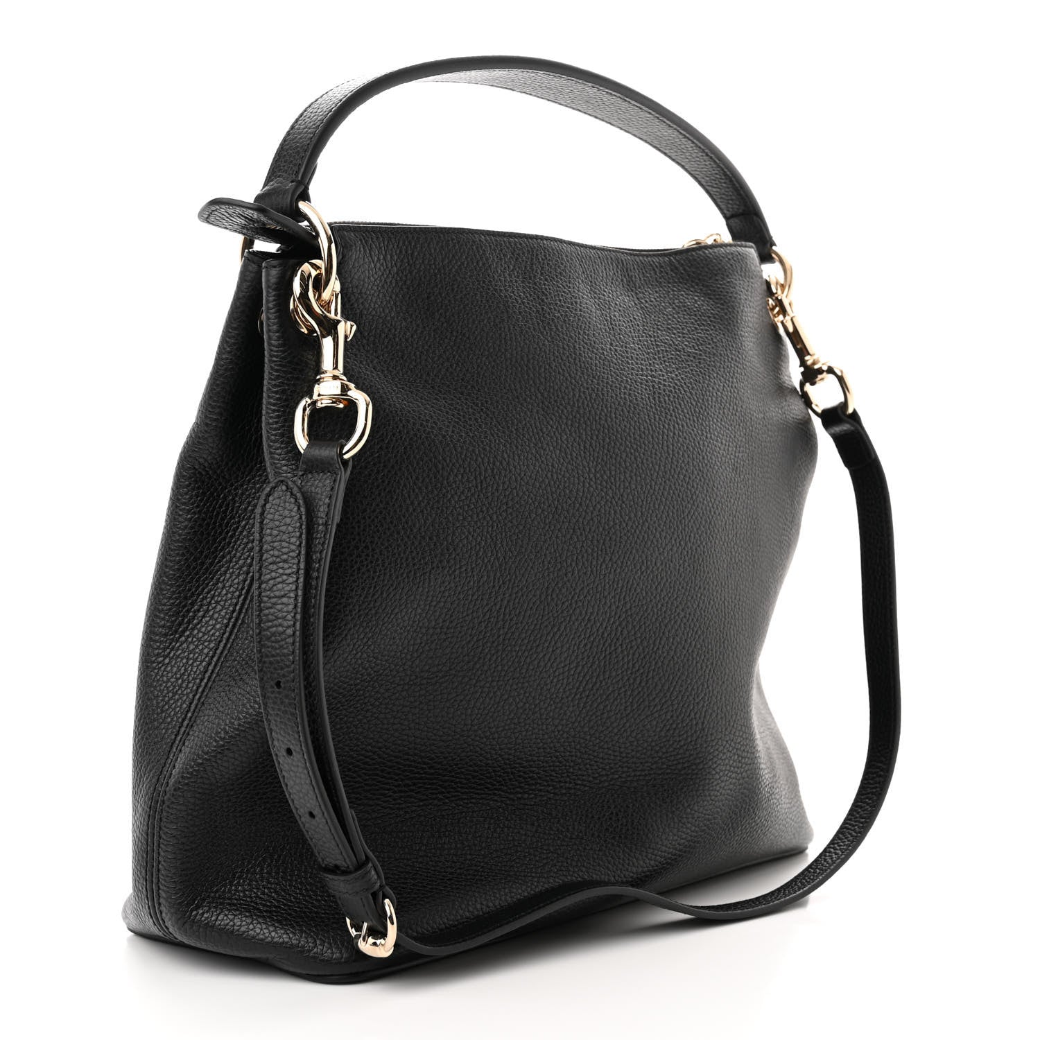 Gucci Pebbled Calfskin Large Soho Hobo Black 3 of 10