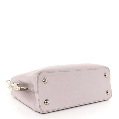 Louis Vuitton Taurillon Capucines PM Brume Olympe Blue White 4 of 9