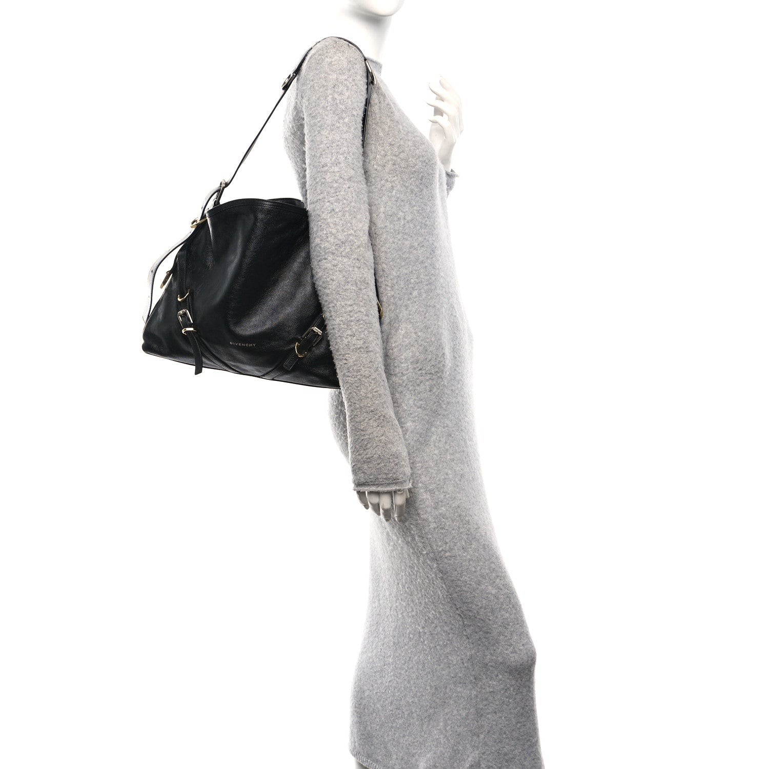 Givenchy Calfskin Medium Voyou Bag Black 2 of 10