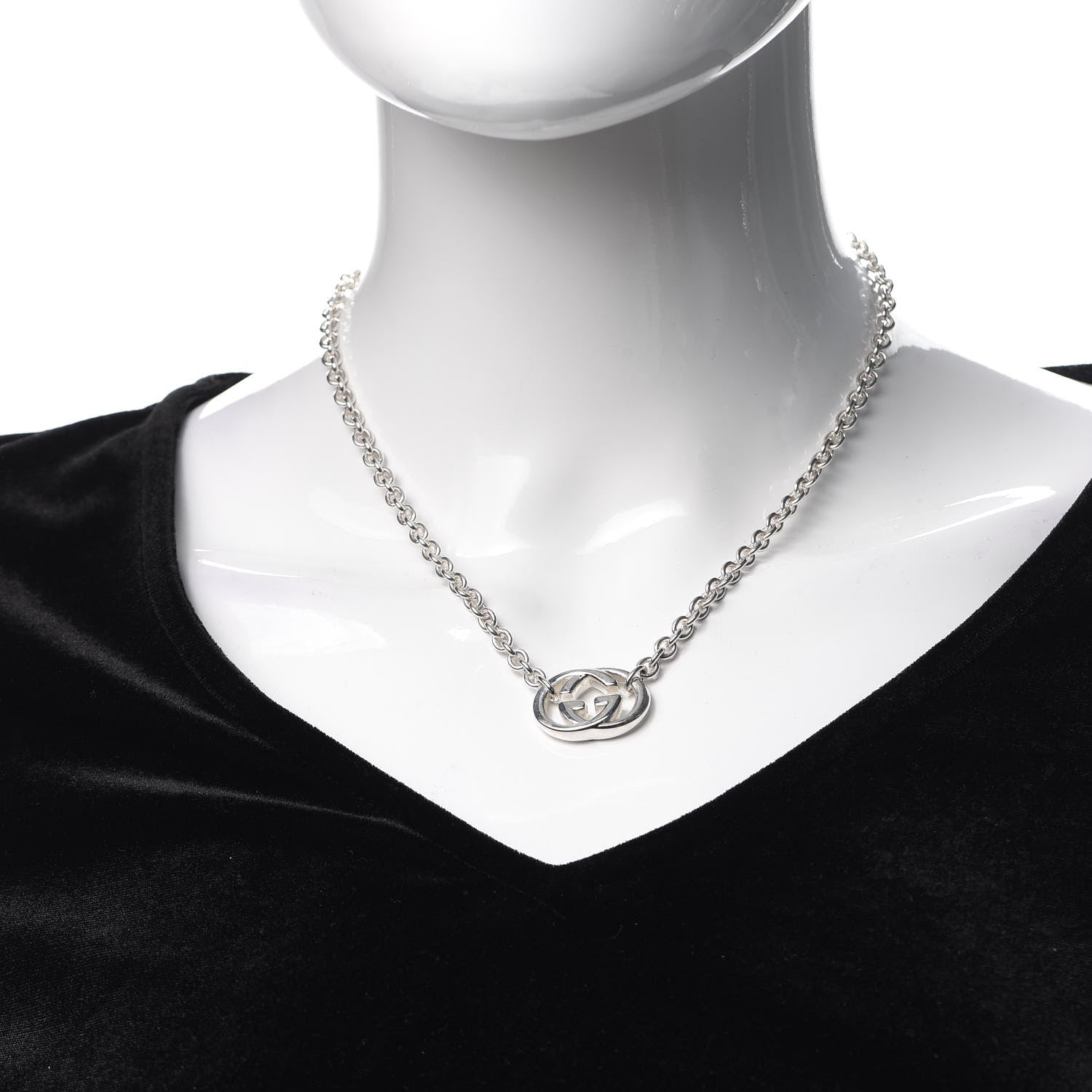 Gucci Sterling Silver Britt Necklace 2 of 4