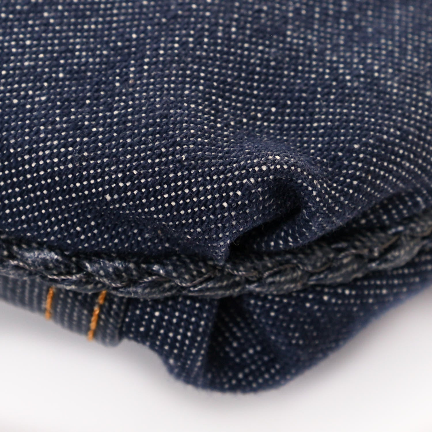 Fendi Denim Spalmati Woven Spy Pouch Bag Blue 12 of 13