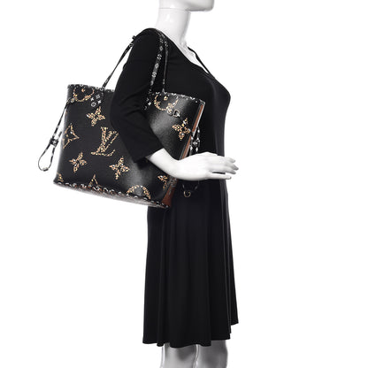 Louis Vuitton Monogram Giant Jungle Neverfull MM Black 2 of 13