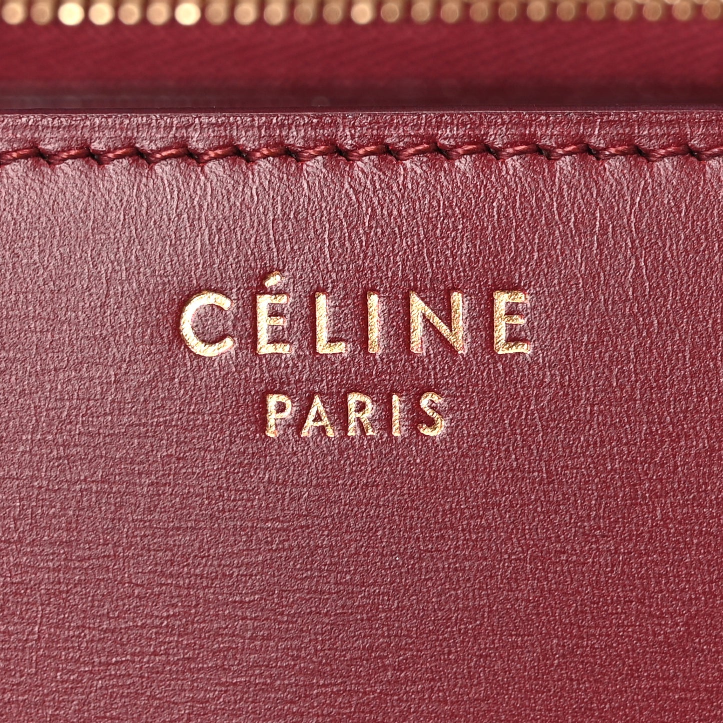 Box Calfskin Medium Classic Box Flap Bag Burgundy