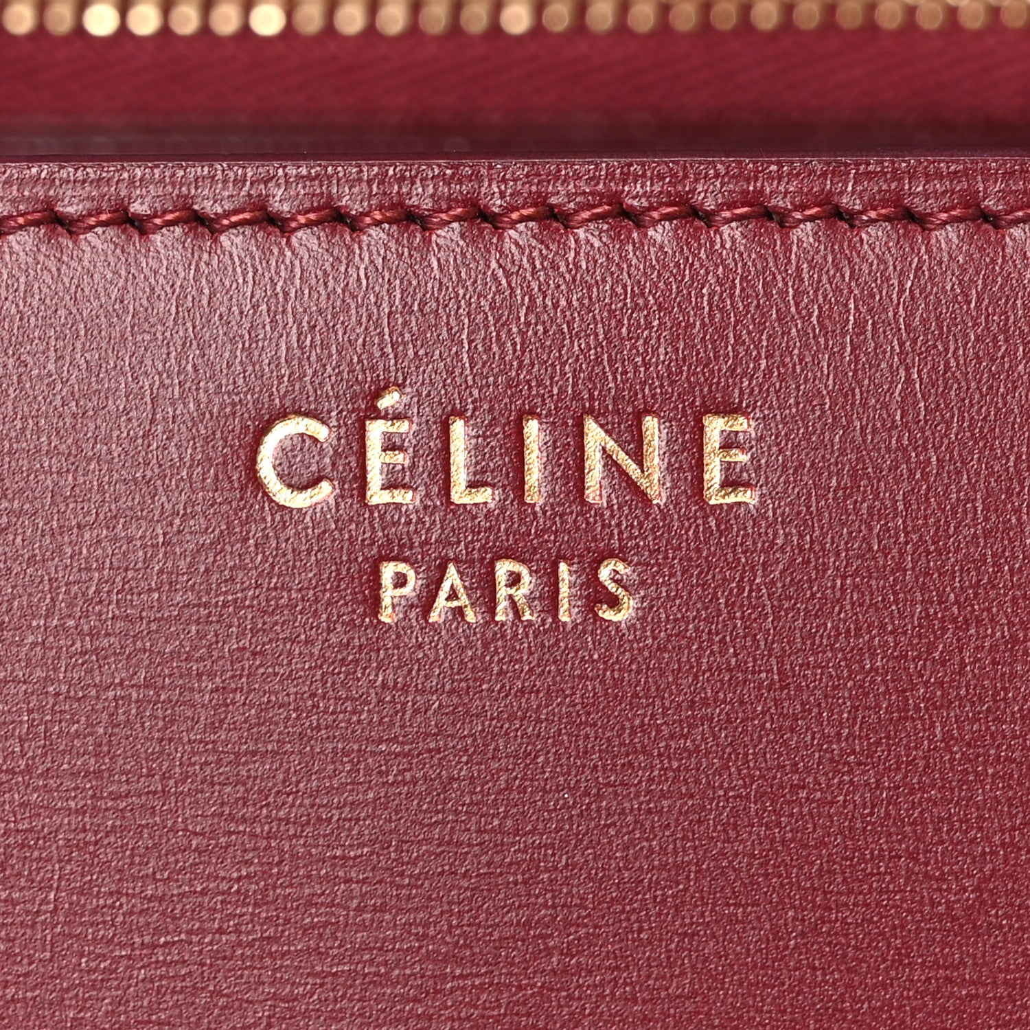 Celine Box Calfskin Medium Classic Box Flap Bag Burgundy 6 of 10