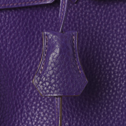Hermes Taurillon Clemence Birkin 30 Iris 9 of 33