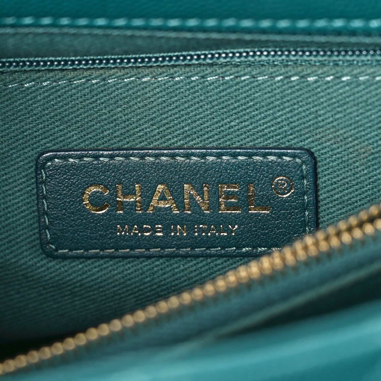 Chanel Caviar Quilted Small Coco Handle Flap Green 6 of 10