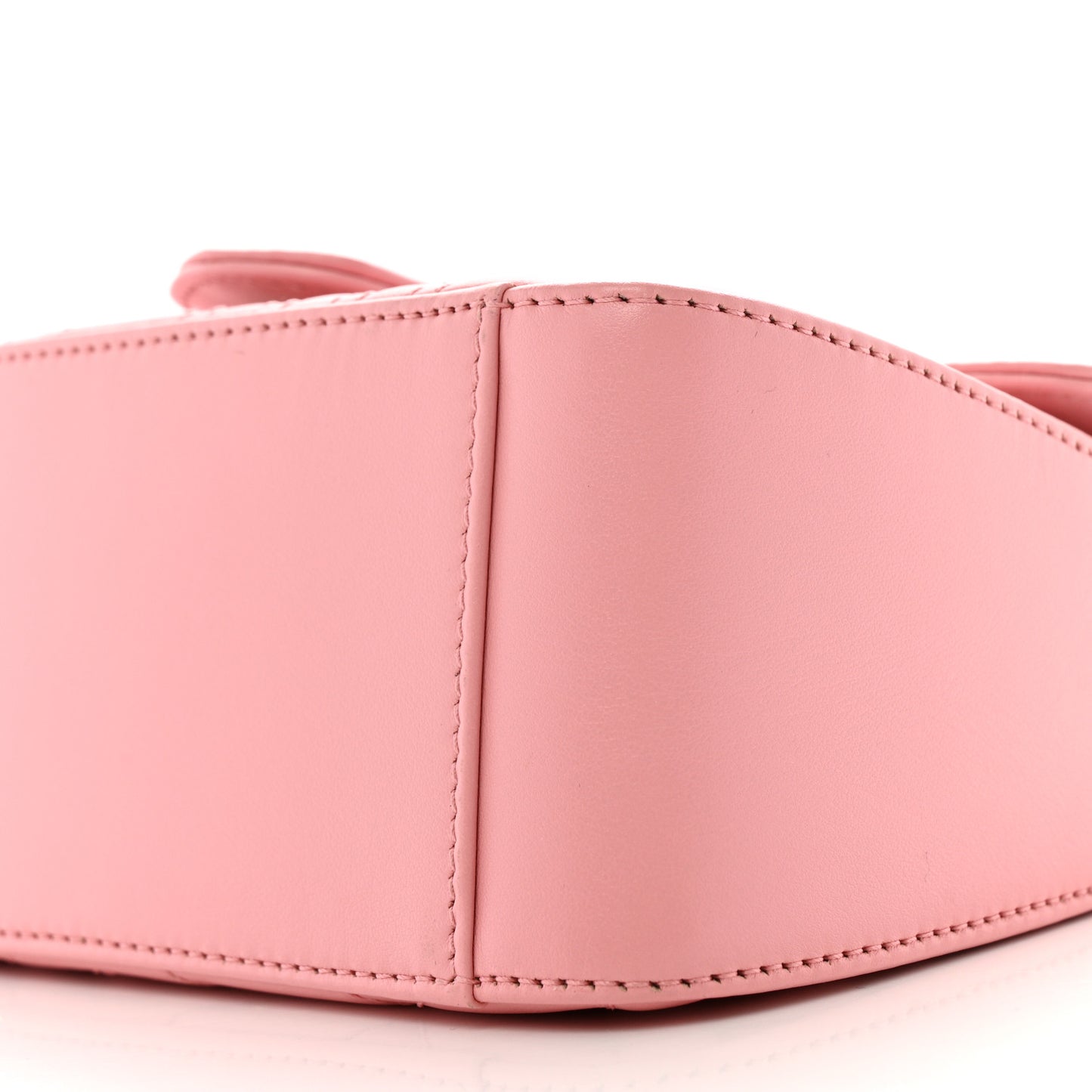 Calfskin Matelasse Mini GG Marmont Top Handle Shoulder Bag Wild Rose