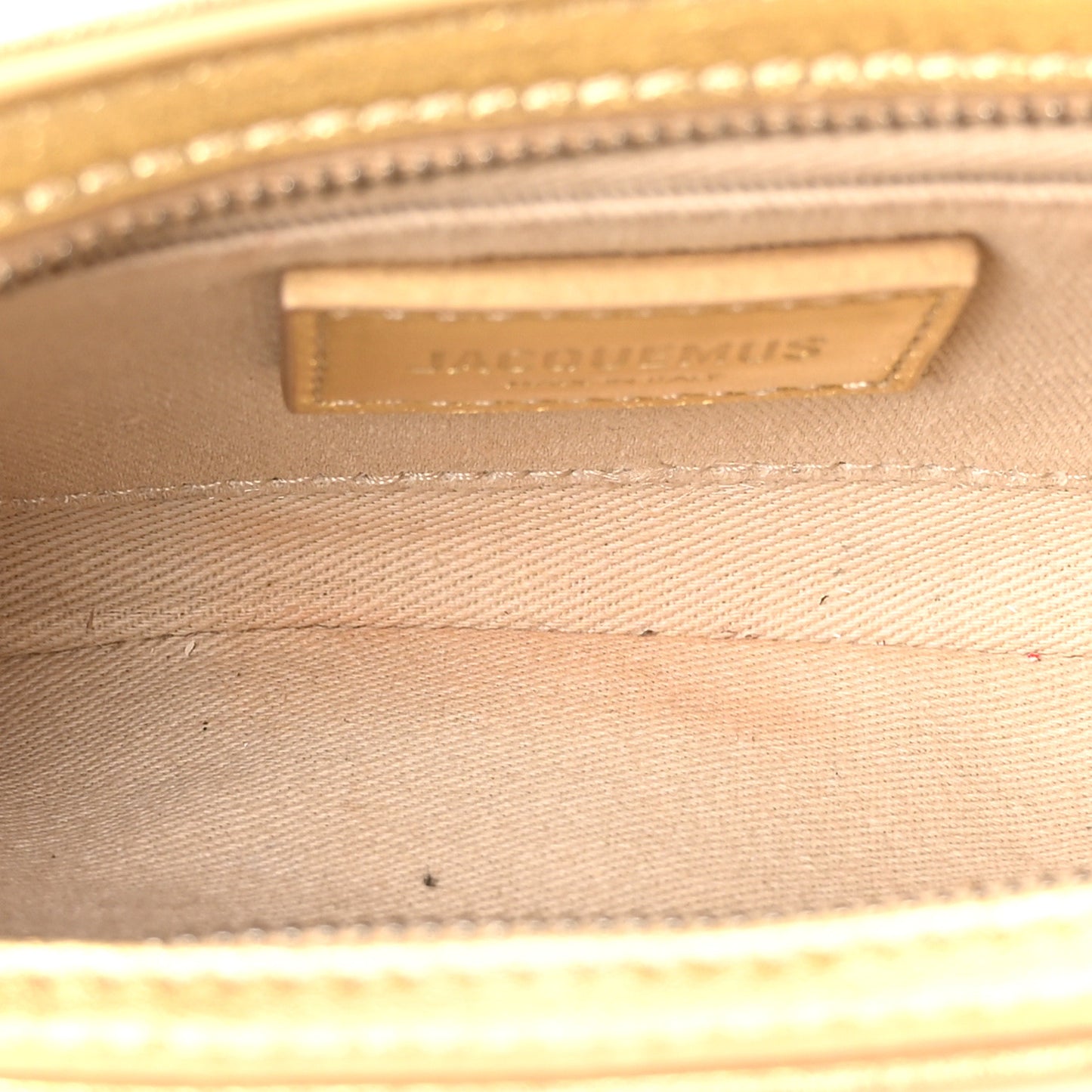 Metallic Smooth Calfskin Le Bisou Perle Gold