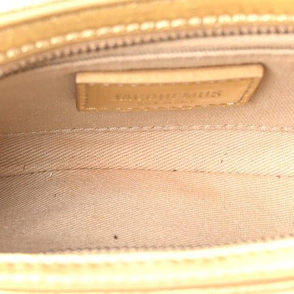 Jacquemus Metallic Smooth Calfskin Le Bisou Perle Gold 9 of 17