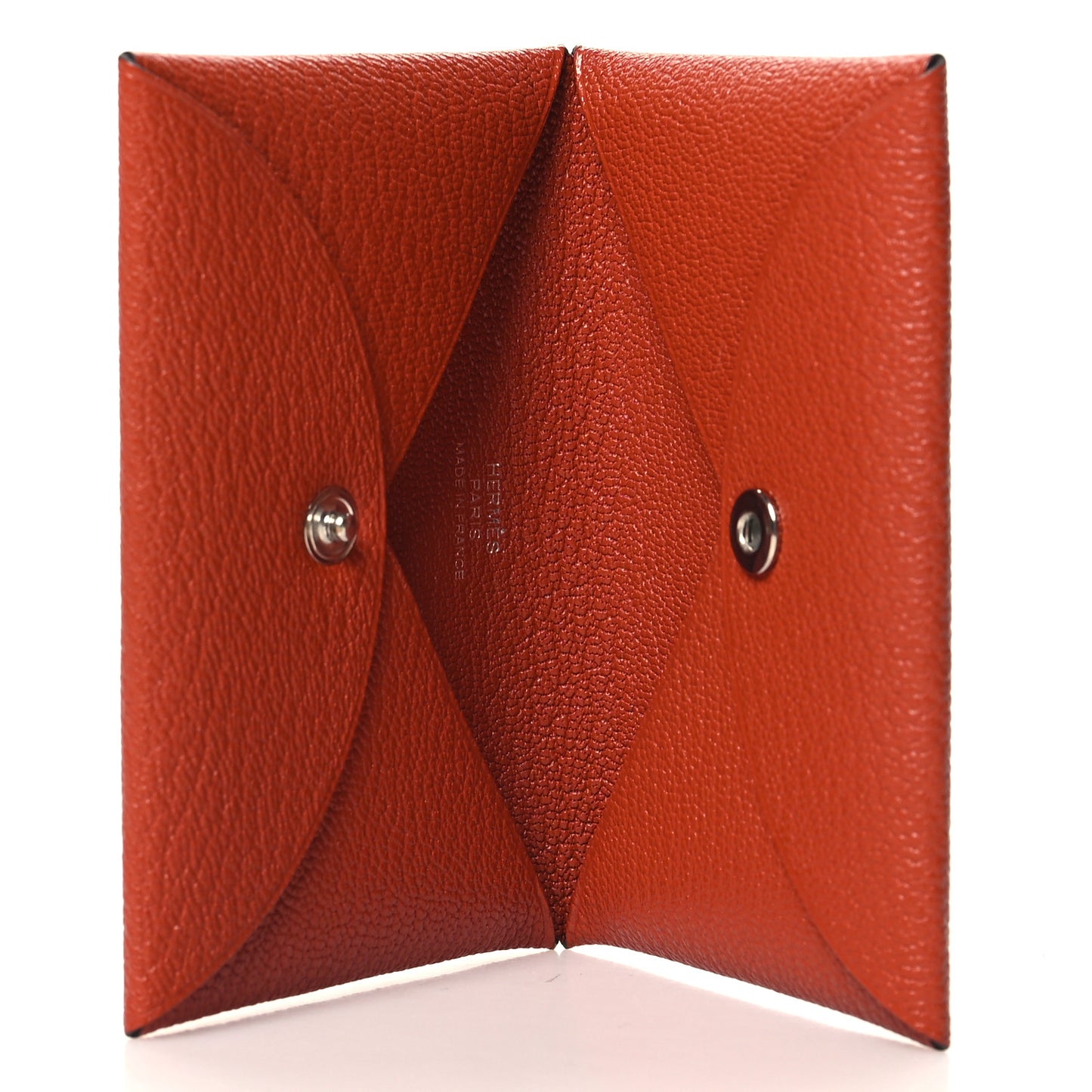 Chevre Mysore Calvi Card Case Cuivre