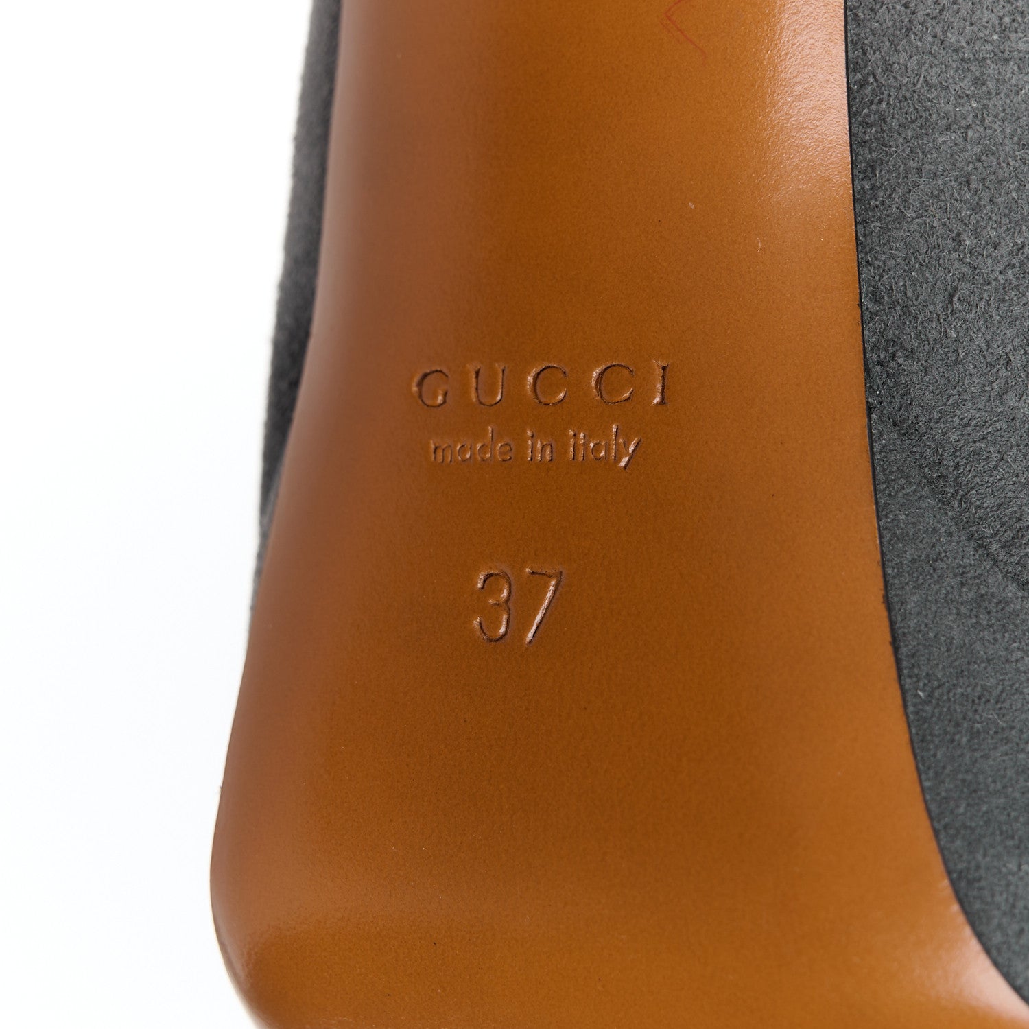 Gucci Kid Scamosciato Betty Pumps 37 Grey 8 of 8