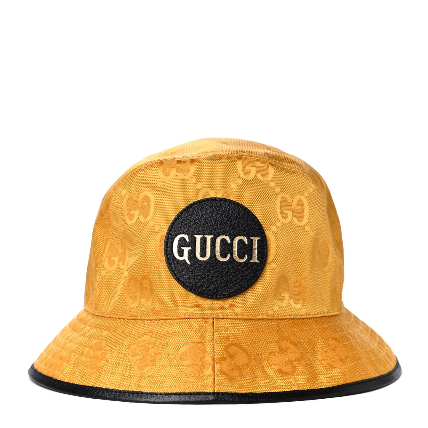 Econyl Nylon Monogram Off The Grid Bucket Hat L Crop Black