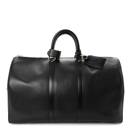 Louis Vuitton Epi Keepall 45 Black 1 of 9