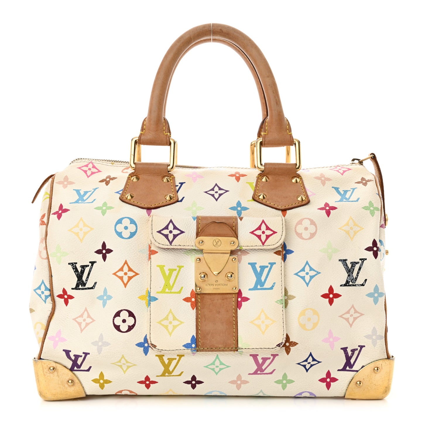Monogram Multicolor Speedy 30 White
