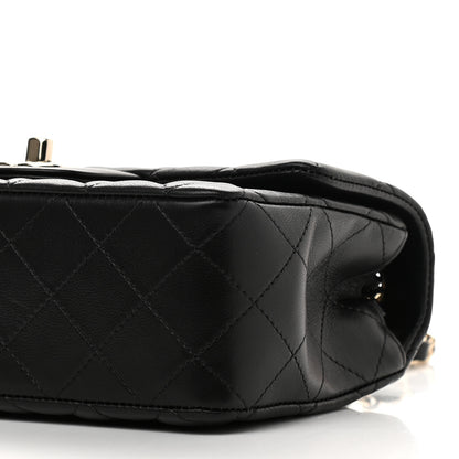 Chanel Lambskin Quilted Mini Rectangular Flap Black 9 of 9