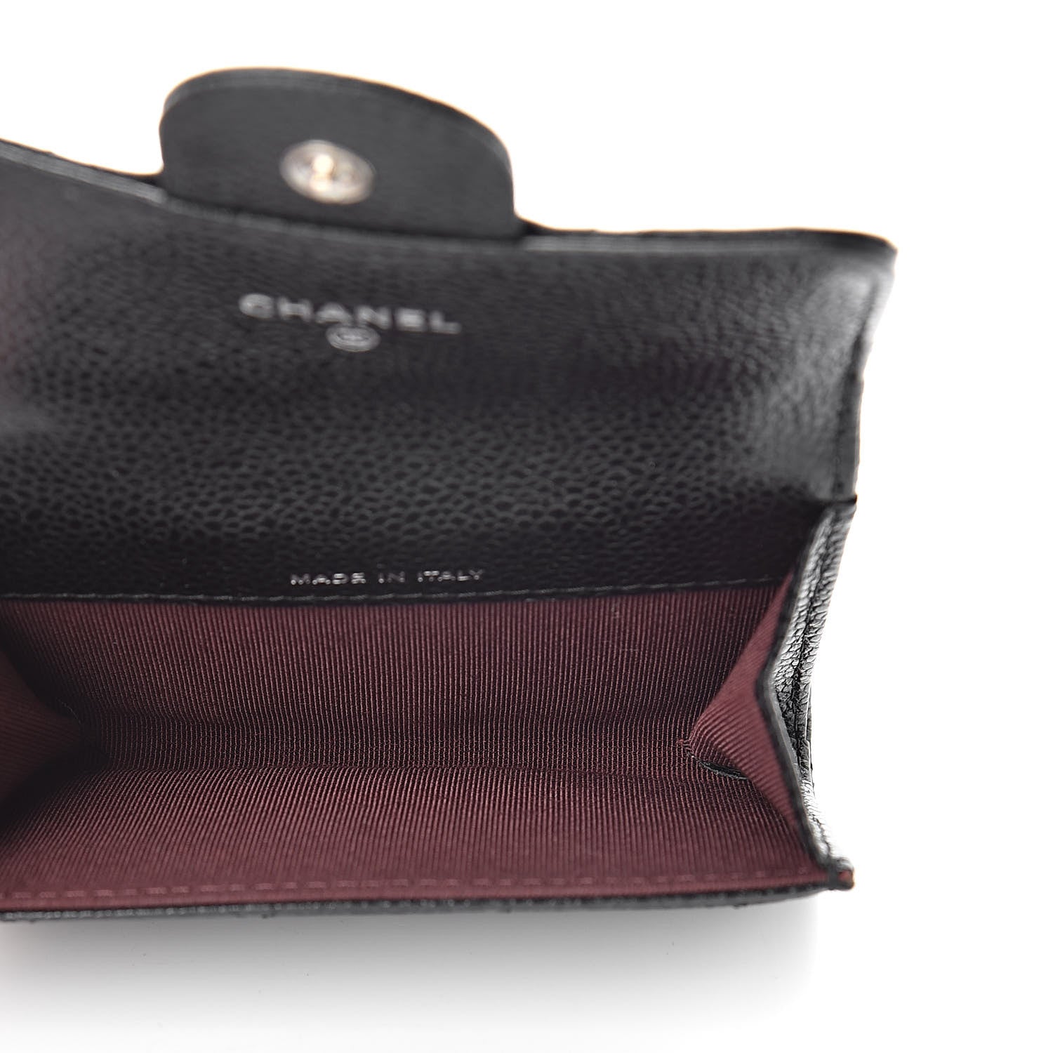 Chanel Caviar Quilted Flap Card Holder Black 5 of 10