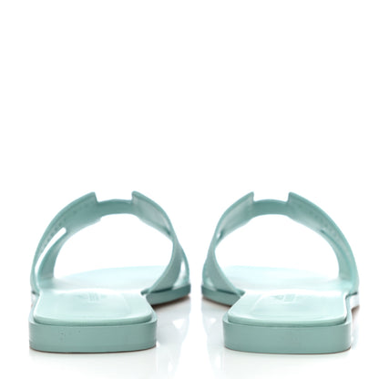 Hermes Epsom Oran Sandals 40 Vert Embrun 6 of 12