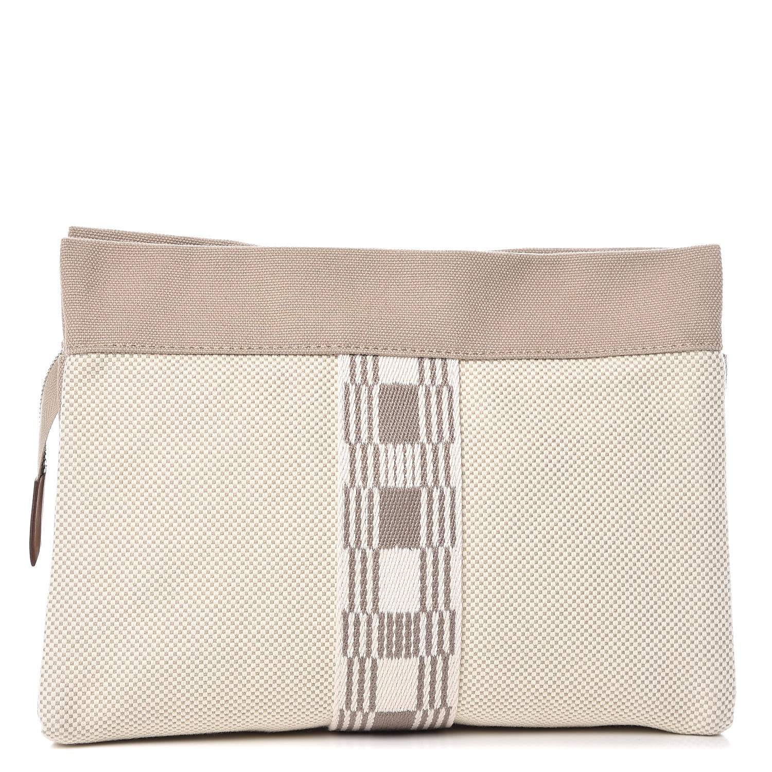 Hermes Toile Trousse De Voyage Jimetou PM Gris Ponce 1 of 7