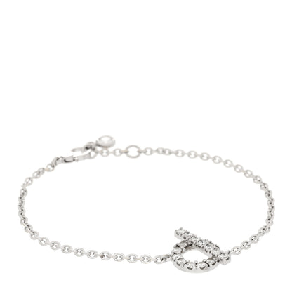 Hermes 18K White Gold Diamond Finesse Bracelet SH 1 of 4