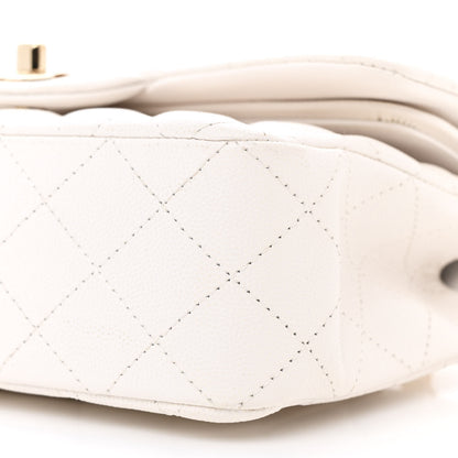 Chanel Caviar Quilted Small Double Flap White 10 of 13