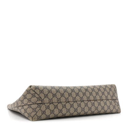 Gucci Calfskin GG Supreme Monogram Medium Reversible Tote Dark Brown 5 of 26