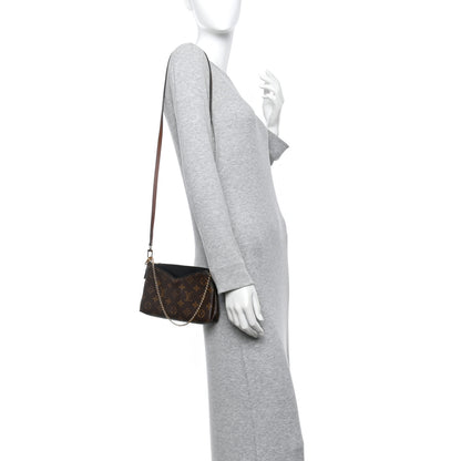 Louis Vuitton Monogram Pallas Clutch Black 2 of 10