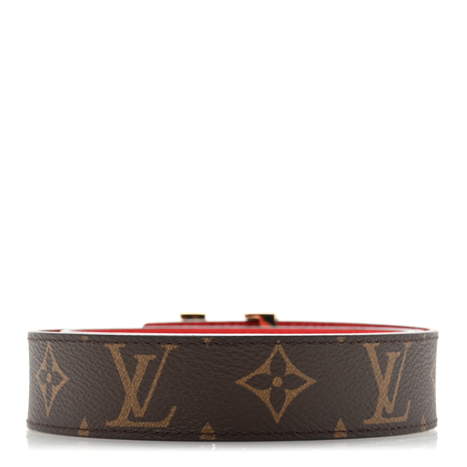 Louis Vuitton Monogram 30mm LV Initiales Reversible Belt 85 34 Coquelicot 2 of 7