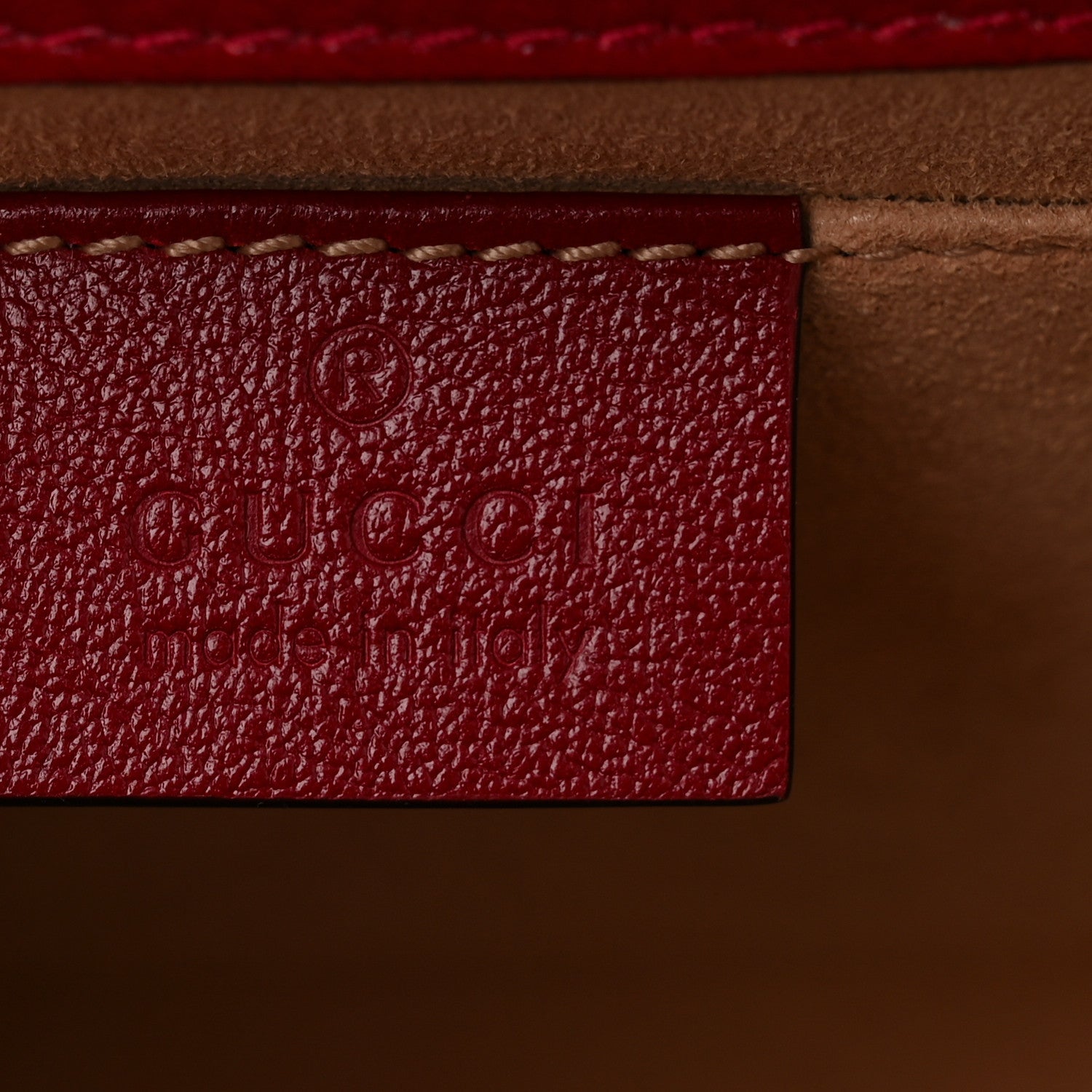 Gucci Textured Calfskin Web Rajah Slim Flap Shoulder Bag Romantic Cherry 6 of 10
