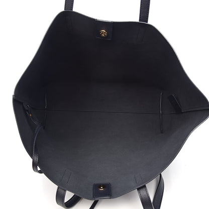 Saint Laurent Calfskin Large Shopping Tote Navy 6 of 11