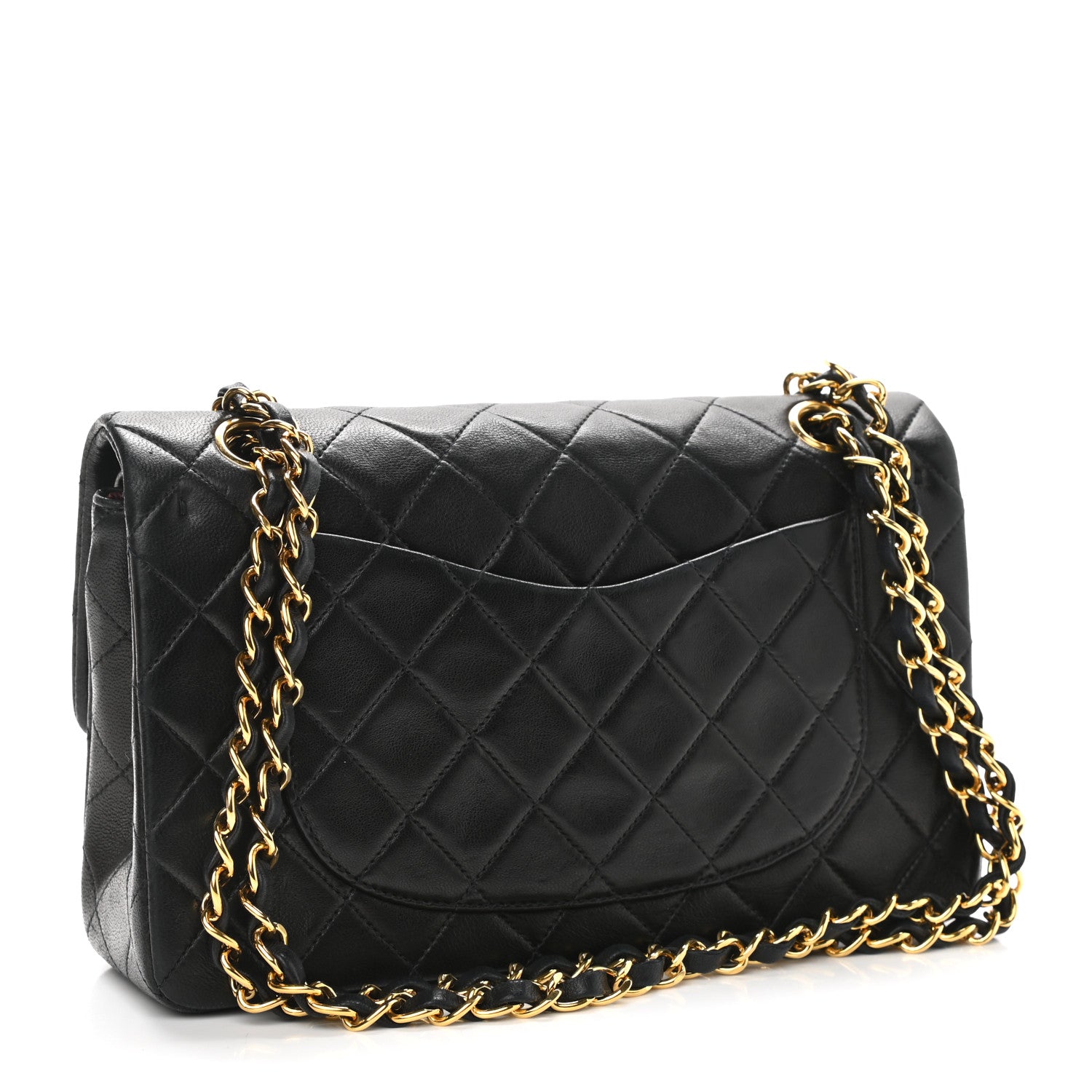 Chanel Lambskin Quilted Small Double Flap Black 3 of 12