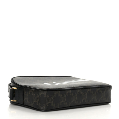 Celine Triomphe Canvas Medium Messenger Bag Black 4 of 8