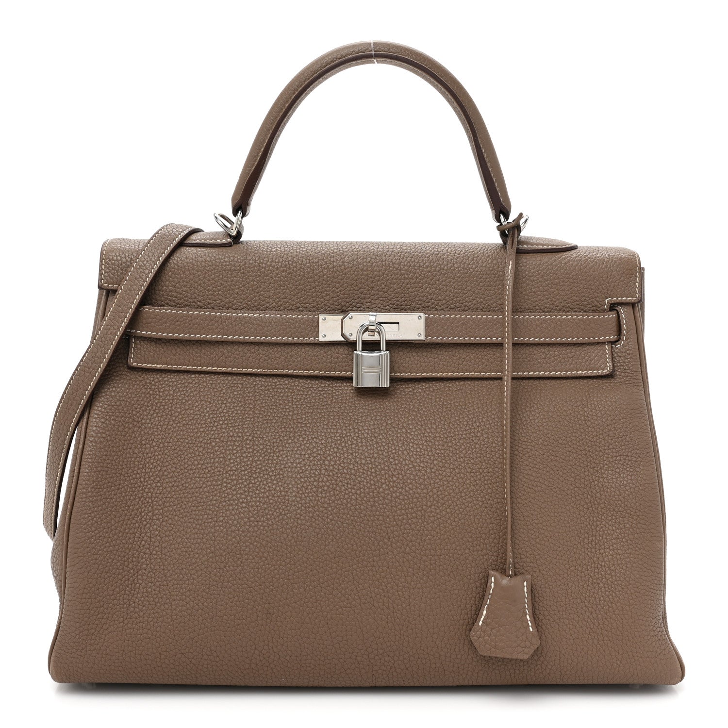 Hermes Togo Kelly Retourne 35 Etoupe 1 of 15