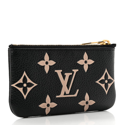 Louis Vuitton Empreinte Monogram Giant Key Pouch Black Beige 3 of 7