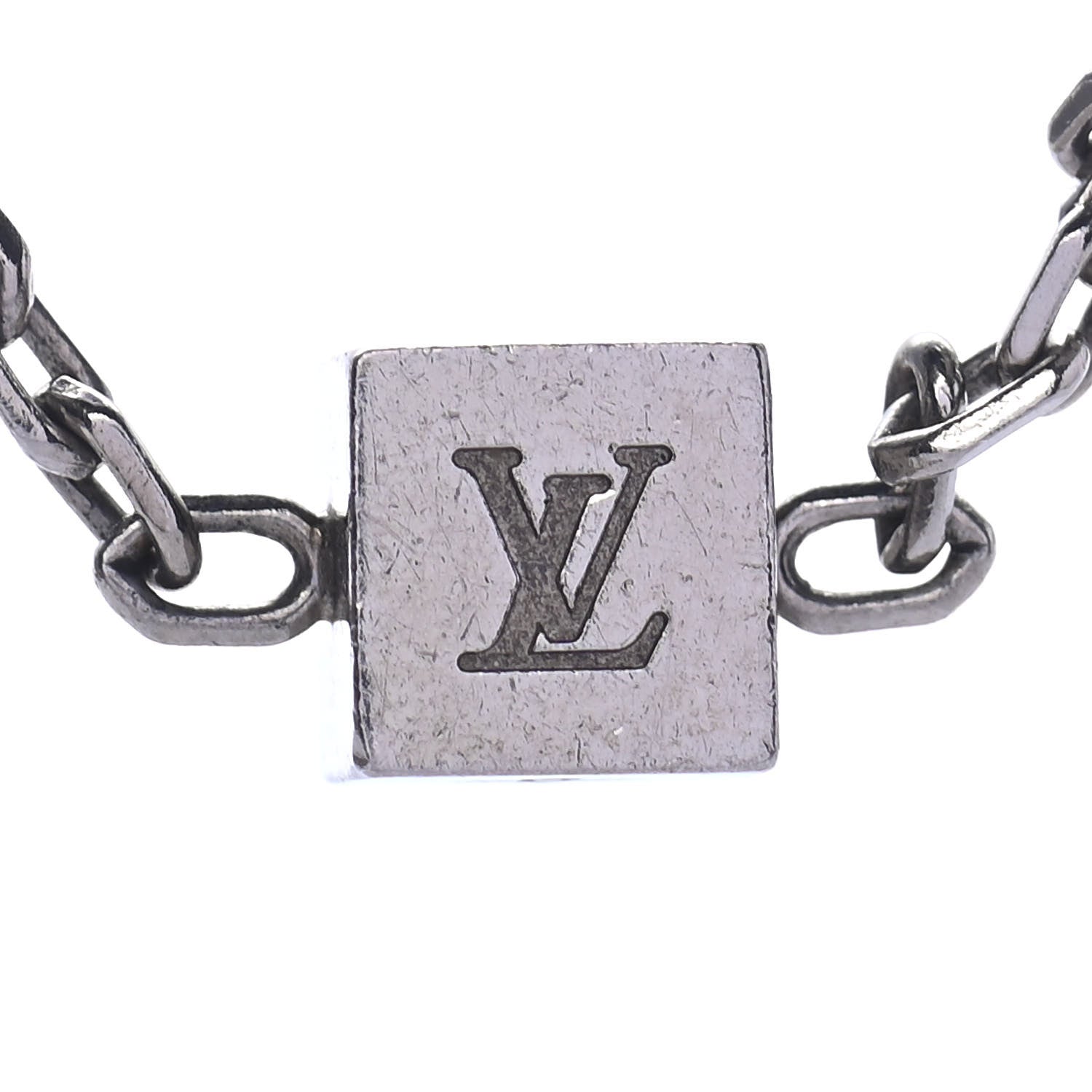 Louis Vuitton Swarovski Gamble Short Necklace Silver 3 of 4
