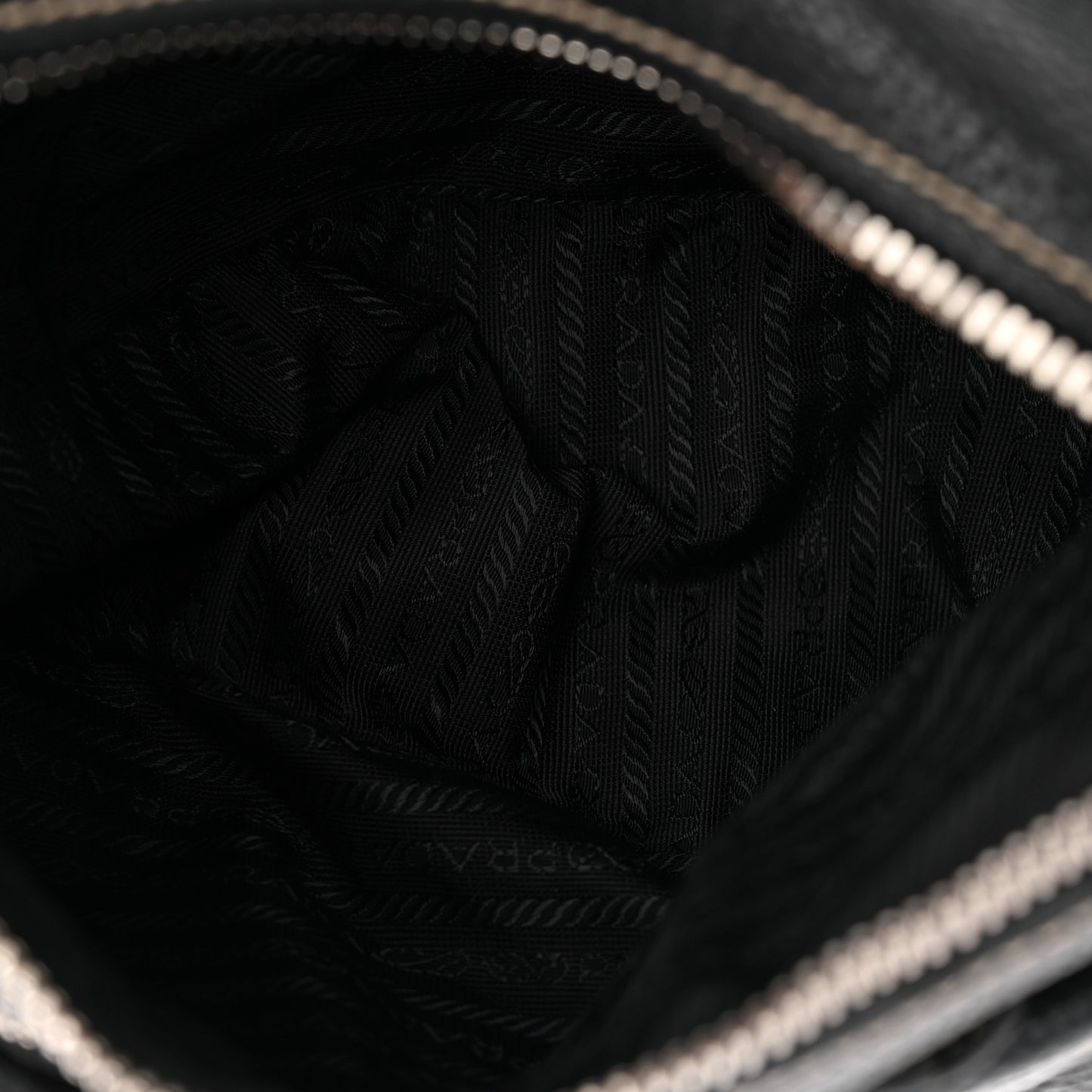 Vitello Front Pockets Shoulder Bag Black
