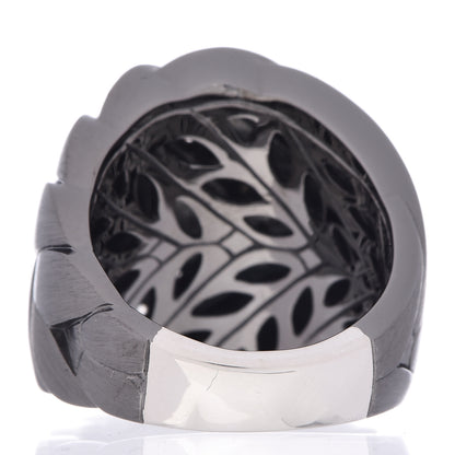 John Hardy Sterling Silver Diamond Wide Modern Chain Ring 57 8 4 of 6