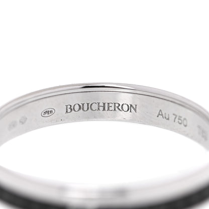Boucheron 18K White Gold PVD Quatre Black Edition Wedding Band Ring 63 10.25 4 of 7