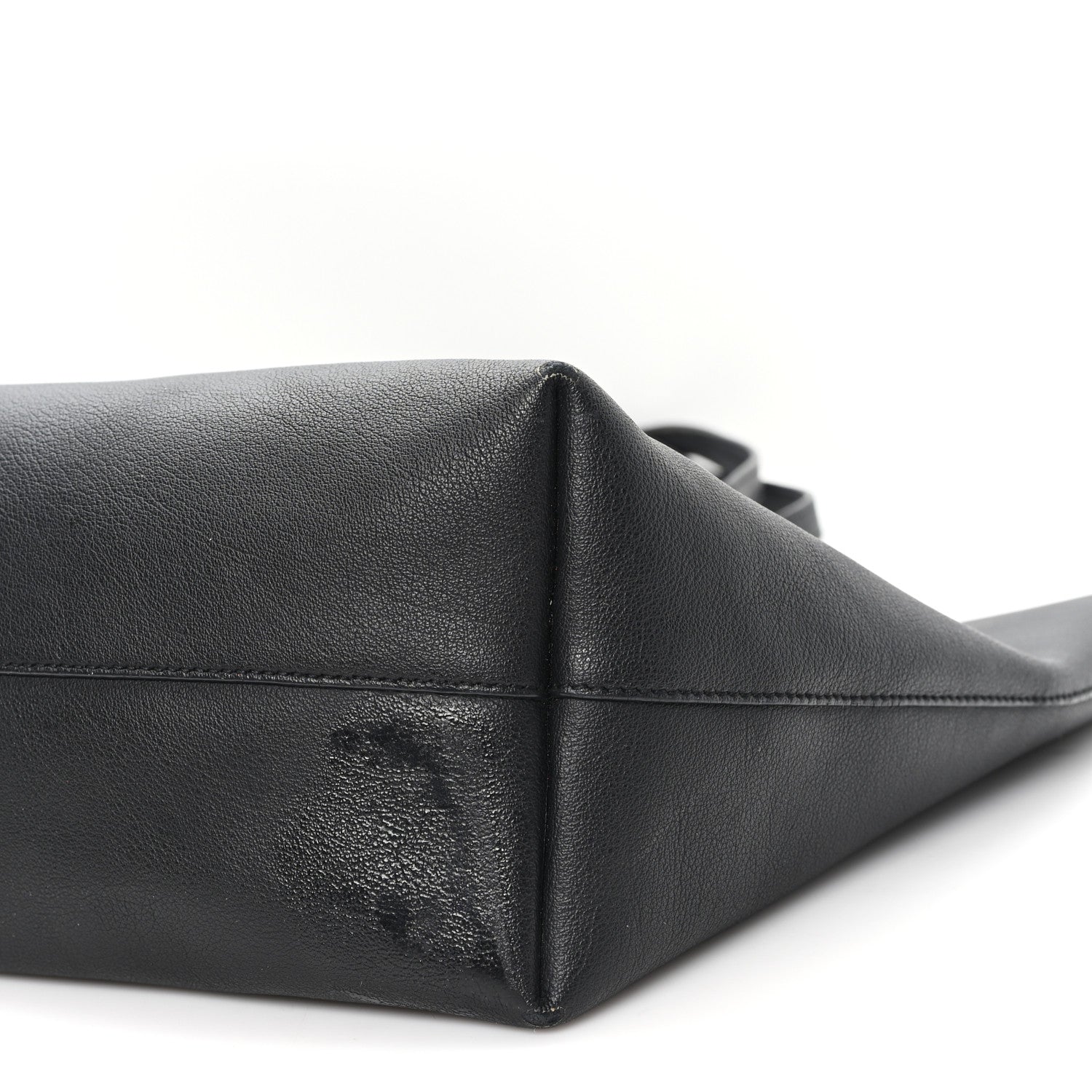 Saint Laurent Calfskin Large Shopping Tote Black 10 of 13