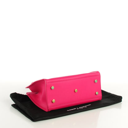 Saint Laurent Calfskin Monogram Baby Cabas Fuchsia 4 of 7