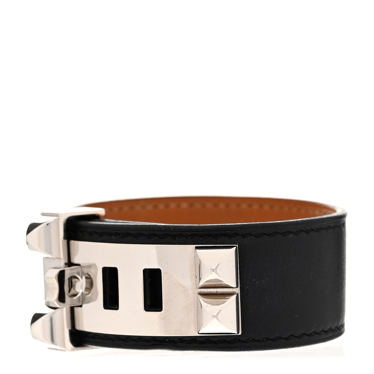 Hermes Swift Collier De Chien CDC 24 Bracelet T1 Black 1 of 6